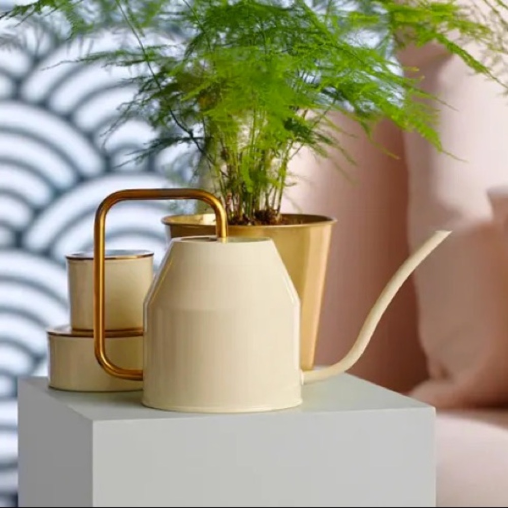 Watering Can🪴💦 Ivory Gold 30oz Watering Can Plant Tree Seipel VATTENKRASSE Ikea